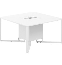 Офисный стол для переговоров Norden 140x140x75 SP.0101.WH.WH.WH белый/белый/белый/серый