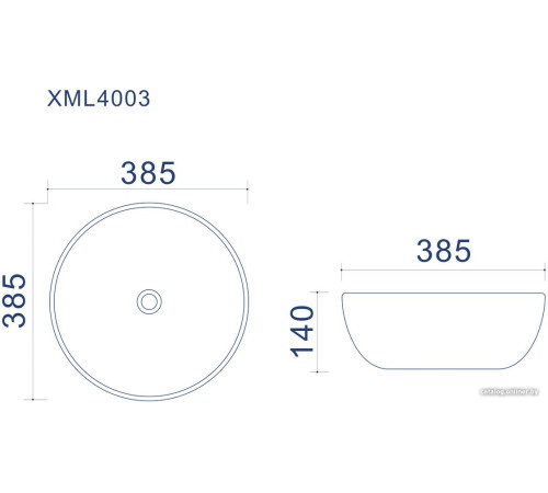 Умывальник Uptrend Sofia UP4003-2-U20 белый матовый