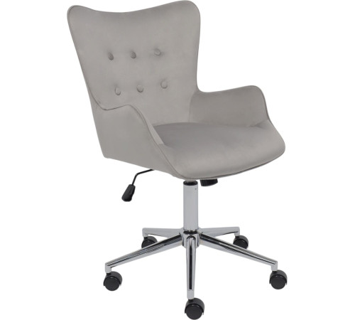 Офисное кресло AksHome Bella Chrome Seven 324 велюр/серый