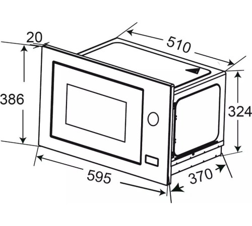 Микроволновая печь ZorG MIO253 S черный