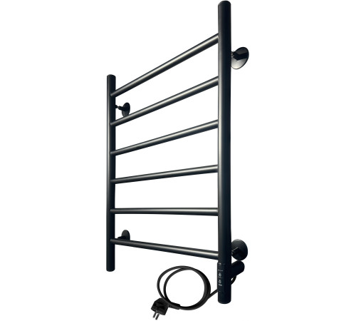 Полотенцесушитель Ростела Виктория 50x70/6 с диммером, черный правый