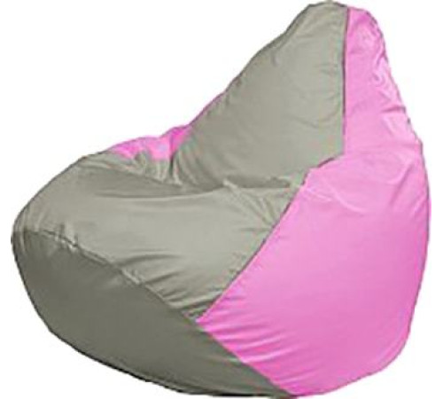 Кресло-мешок Flagman Груша Медиум Г1.1-333 серый/розовый