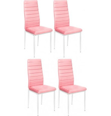 Стул Mio Tesoro Джия DC-060KD 4 шт, розовый/белый