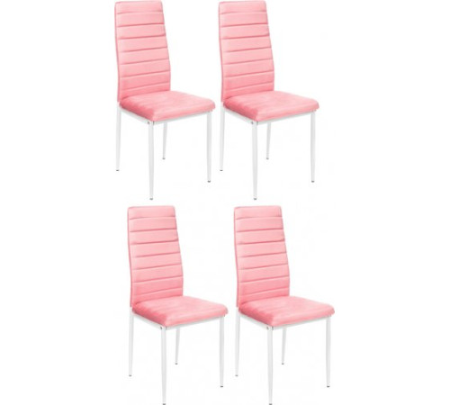Стул Mio Tesoro Джия DC-060KD 4 шт, розовый/белый