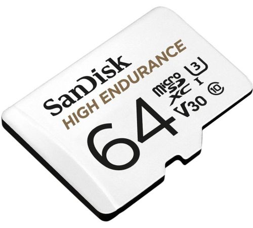 Карта памяти SanDisk High Endurance microSDXC SDSQQNR-064G-GN6IA 64GB с адаптером
