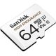 Карта памяти SanDisk High Endurance microSDXC SDSQQNR-064G-GN6IA 64GB с адаптером