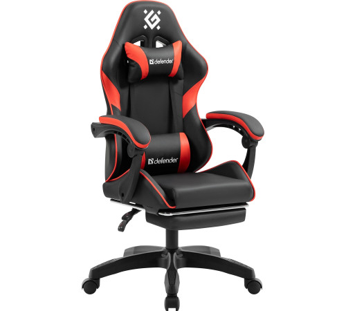 Игровое геймерское кресло Defender Serenity черный/красный