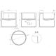 Умывальник Salini Armonia Round Top 03 130413TG S-Sense, глянцевый