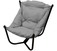 Кресло M-Group Чил 12360409 черный/серая подушка