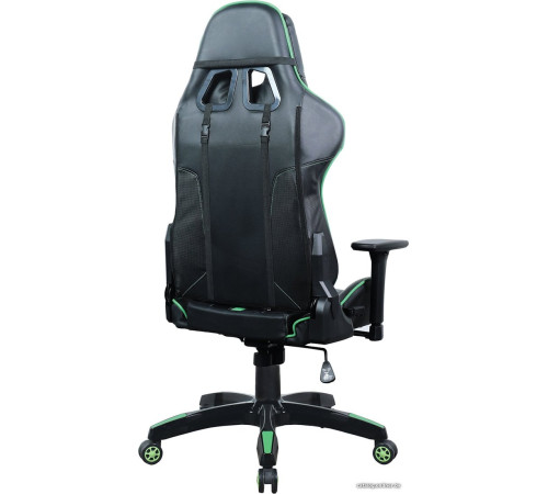 Игровое геймерское кресло Brabix GT Carbon GM-120 черный/зеленый