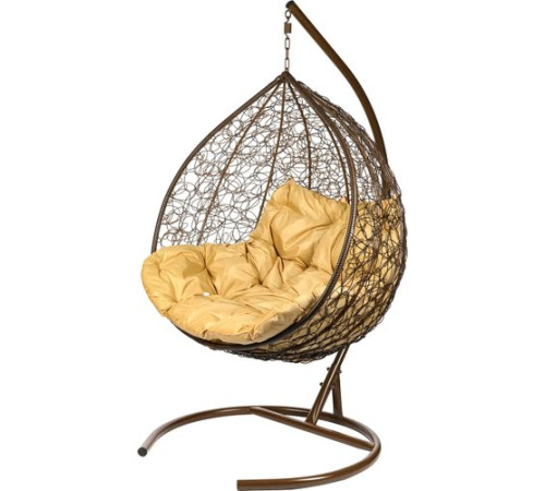 Подвесное кресло BiGarden Gemini коричневый/бежевый