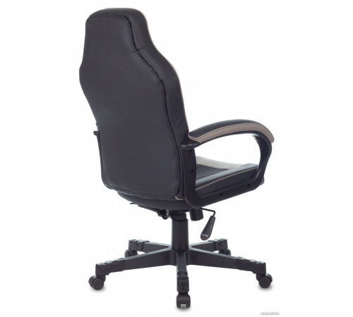 Игровое геймерское кресло Zombie Game 17 черный/серый текстиль/экокожа