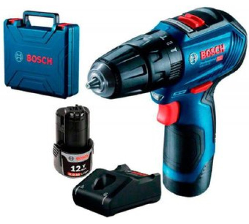 Ударная дрель-шуруповерт Bosch GSB 12V-30 Professional 06019G9100 с 2-мя АКБ, кейс
