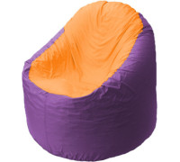 Кресло-мешок Flagman Bravo B1.1-38 фиолетовый/оранжевый