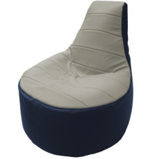 Кресло-мешок Flagman Трон Т1.3-14 белый/синий
