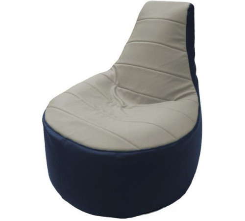 Кресло-мешок Flagman Трон Т1.3-14 белый/синий