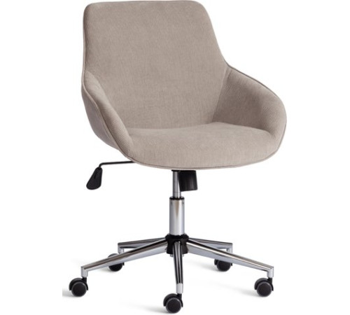 Офисное кресло TetChair Dublin хром/вельвет серый