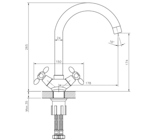 Смеситель Decoroom DR53028