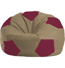 Кресло-мешок Flagman Мяч Стандарт М1.1-97 бежевый/бордовый