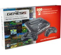 Игровая приставка Retro Genesis Modern 2 проводных геймпада, 300 игр