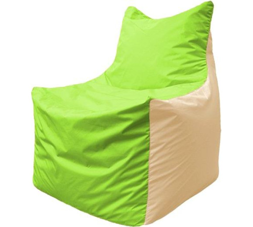 Кресло-мешок Flagman Фокс Ф2.1-162 салатовый/бежевый