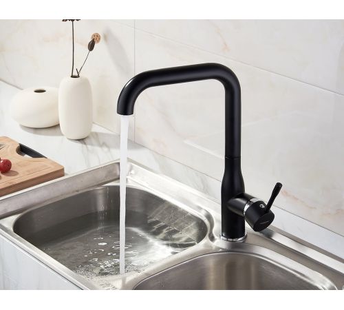Смеситель Ledeme H98 L4698B черный матовый