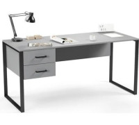 Стол Soma Slava 160x66 серый/черный