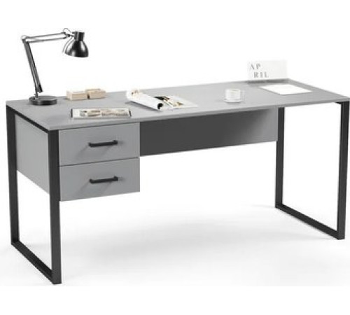 Стол Soma Slava 160x66 серый/черный
