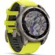 Умные часы Garmin Fenix 8 Solar, Sapphire 47мм титановый серый с желтым ремешком