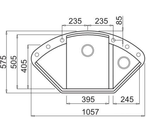 Кухонная мойка Elleci Easy Corner Titanium 73