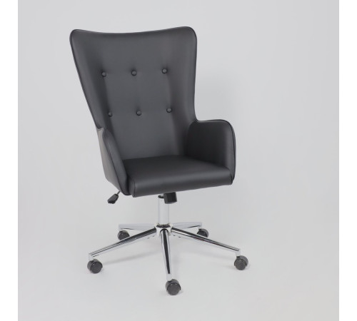 Офисное кресло AksHome Bella XL chrome Pegasso черный