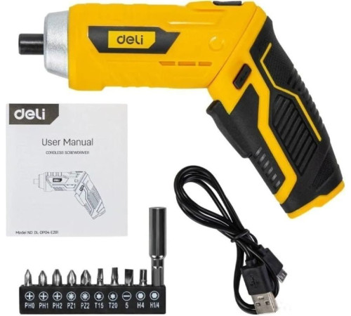 Электроотвертка Deli DL-DP04-E2B1 102990
