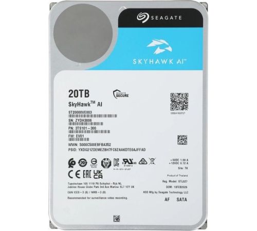 Жесткий диск Seagate SkyHawk AI 20TB ST20000VE003
