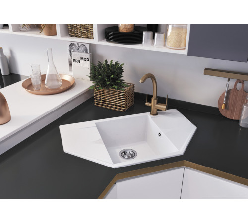 Кухонная мойка Polygran Riff-800 серый 14