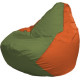 Кресло-мешок Flagman Груша Макси Г2.1-227 оранжевый/оливковый