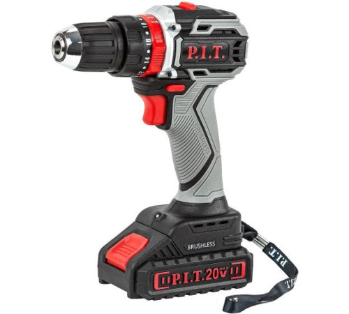 Ударная дрель-шуруповерт P.I.T. PSR18-D4 Promo с 1-им АКБ, набор оснастки