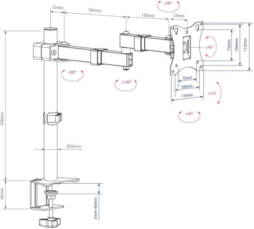 Кронштейн для монитора Arm Media LCD-T03
