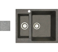 Кухонная мойка БелЭворс Duet R серый, без сифона