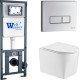 Унитаз подвесной WeltWasser Marberg 410 + Nesenbach 004 GL-WT + Mar 410 SE-CR