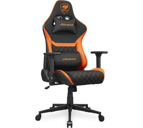 Игровое геймерское кресло Cougar Armor One V2 F черный/оранжевый
