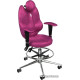 Офисное кресло Kulik System Trio с подставкой для ног, антара, розовый