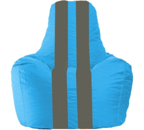Кресло-мешок Flagman Спортинг С1.1-270 голубой/темно-серый