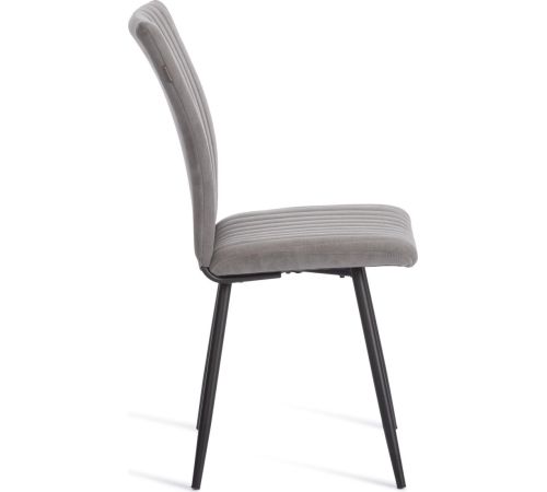 Стул TetChair Monte Carlo флок серый/черный