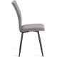 Стул TetChair Monte Carlo флок серый/черный