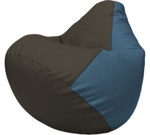 Кресло-мешок Flagman Груша Макси Г2.3-1603 черный/синий