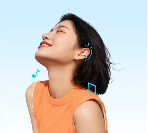 Наушники QCY Crossky C10 бежевый