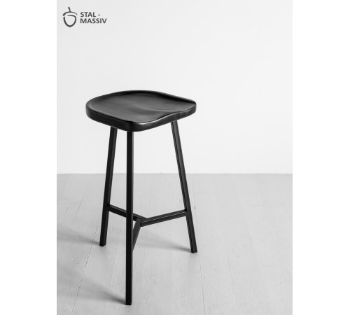 Табурет Stal-Massiv PopART-65 черный/черный