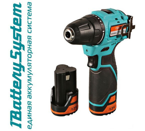 Дрель-шуруповерт Sturm CD1240BLC с 2-мя АКБ, кейс