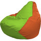 Кресло-мешок Flagman Груша Медиум XL Г1.1-163 салатовый/оранжевый