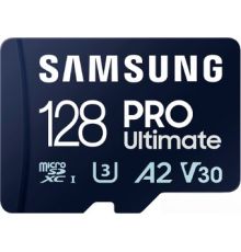 Карта памяти Samsung PRO Ultimate microSDXC 128GB с адаптером